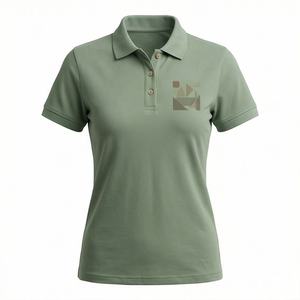 Quality Summer Casual <b>Women</b> for <b>Polo</b> T-<b>Shirts</b> Customized Color with Short Sleeves Knitted Weave Fashionable Comfortable Wear - Product Image 1