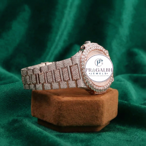 Reloj de Moda Pragalbh Jewels con Movimiento Ronda de 22 mm, Correa de Lujo con Incrustaciones de Diamantes, Automático, de Cuarzo, de Acero Inoxidable para Hombre - Product Image 3