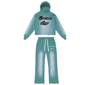 Nouveau style streetwear : survêtement unisexe ample et personnalisé en molleton épais pour homme - Product Image 1