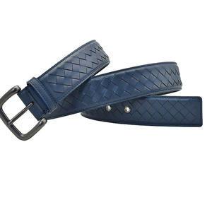 Cinturón de Cuero Genuino Hecho a Mano para Hombre, Estilo Retro, Casual, con Hebilla de Cobre, Alta Calidad, Longitud Personalizable - Product Image 5