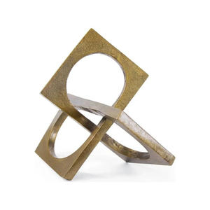 Statue artistique moderne en aluminium en forme de ruban – Décoration intérieure créative pour appartements et bureaux - Product Image 1