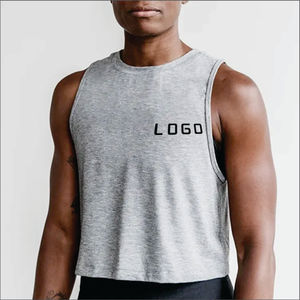 New Arrival Solid Color 100% Cotton Breathable Crocheted Casual Crop <b>Tank</b> <b>Top</b> Custom Logo Workout Women Hot Sale New Designs - Product Image 5