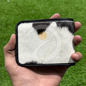 High Quality Genuine Cowhide Leather <b>Wallet</b> Handmade Mens Slim Cash <b>Holder</b> With Multi Card Compartments - Product Image 2