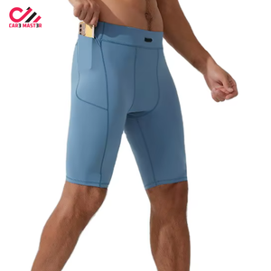 Pantalones Cortos de Compresión Deportivos Personalizados para Hombre, Pantalones Cortos Ajustados para Gimnasio y Fisicoculturismo con Bolsillos para Venta en Línea - Product Image 2