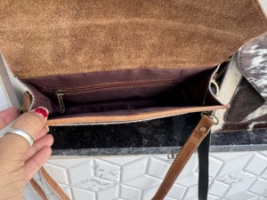 Sac bandoulière élégant en cuir de vachette véritable, nouvelle collection, motif western bohème, sac multi-usages pour femme - Product Image 6