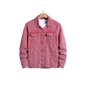 Chaqueta de Mezclilla para Hombre, Color Sólido, Estilo Casual, Ropa de Calle, Nueva Moda, Cómoda, 2026 - Product Image 1