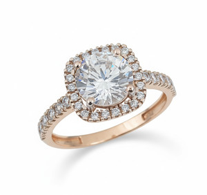 Anillo de Oro Brillante de 22 Quilates Hecho a Mano de Lujo para Mujer, Diseñado para Bodas, Compromisos, Eventos Festivos y Ocasiones Especiales - Product Image 2