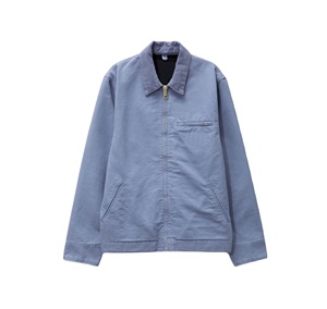 Veste utilitaire décontractée pour hommes personnalisée de haute qualité en toile épaisse denim en coton lavé à l'acide pour hommes - Product Image 1