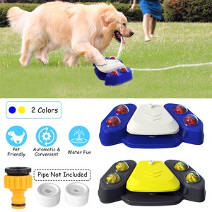 Distributore automatico multifunzionale di colore blu-giallo per animali domestici 1 pz fontanella d'acqua per cani - Product Image 5