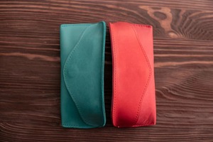 Luxury Classic Lightweight Genuine Leather <b>Glasses</b> Pouch Scratch Resistant Professional B2B Supply LGC-0118 - Product Image 1