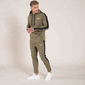 Oem Design 100% Polyester Black Men <b>Tech</b> Fleece Winter Seamless Full Zip Hoodie Joggers Sweatpants Tracksuit - Product Image 1