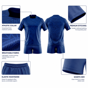 Custom Sublimation <b>Rugby</b> Uniform Sets High Performance Breathable Quick Dry Men's <b>Rugby</b> Jersey and <b>Shorts</b> for Club Team Training - Product Image 4