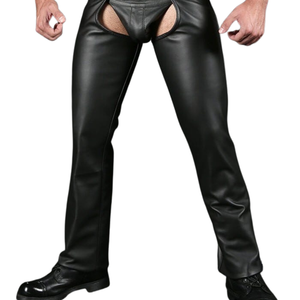 Pantalones de Cuero Formales de Invierno para Hombre de Primera Calidad con Cierre de Cordones, Impermeables, Ajuste Cómodo para un Look Único - Product Image 4