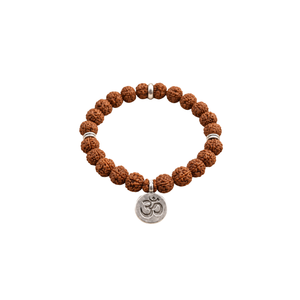 Bracelet vintage perlé en quartz naturel, bijoux ronds, ajustable, extensible, avec breloque, cadeau - Product Image 1
