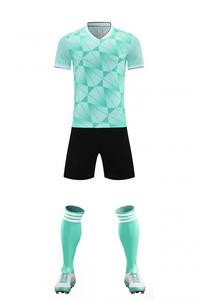 Customizable <b>Men</b> Soccer Uniform Set Orange Geometric Print Sublimated Jersey White <b>Shorts</b> Moisture Wicking Polyester Adult Size - Product Image 5
