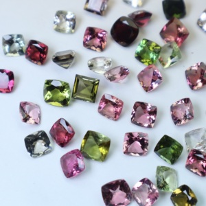 Turmalina Natural de Alta Calidad, Corte Cojín, Multicolor (Rosa, Verde), Piedras Preciosas Sueltas para Joyería, Lote al por Mayor - Product Image 4