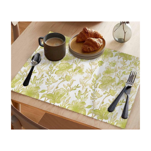 GOTS Certified 200 GSM Embroidered Christmas Printed Rectangle Placemats Cotton Polyester <b>Linen</b> Washable Woven Cartoon Classic - Product Image 3