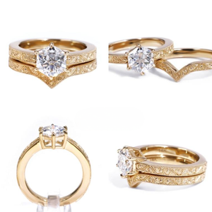 Anillo de Diamante Cultivado en Laboratorio, Corte Hexagonal, Color D, Oro de 14K, 8.06g, Clásico, para Mujer, Boda, Compromiso, Aniversario, Joyería Fina - Product Image 2