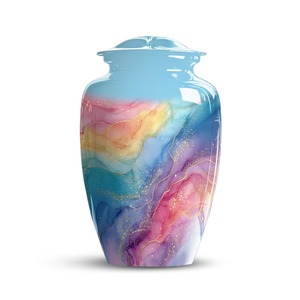 Urna para Cenizas Celestial Harmony Abstract Sky, Diseño Arcoíris, Ecológica, Duradera, Capacidad de 220 Pulgadas Cúbicas - Product Image 1
