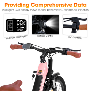 Bicicletta Elettrica HILAND 26 Pollici, E-bike per Pendolari Urbani con Motore da 250W, Batteria Rimovibile 36V 7.8Ah, Freni a Disco, Unisex - Product Image 2