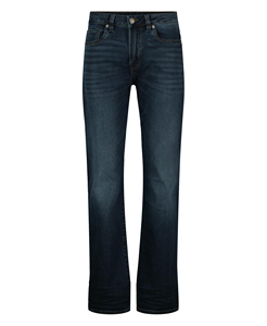 Men's Vintage Straight Leg Medium Wash <b>Denim</b> Jeans Mid Waist Regular Fit Cotton Casual Style Winter Autumn Wear - Product Image 3
