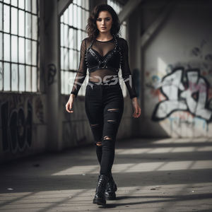 Arnés de cuero con púas - Product Image 2