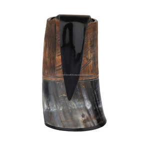 Cuerno para beber de ágata personalizado Natural tallado a mano, cuerno vikingo para beber, cuerno para beber de búfalo para cerveza - Product Image 2