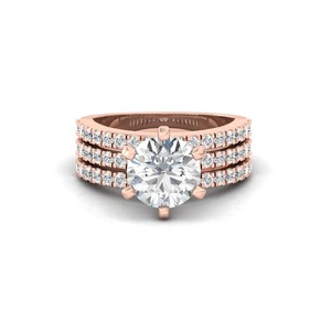 925 Sterling <b>Silver</b> Diamond Tennis Band <b>Eternity</b> <b>Ring</b> for Women Girls Moissanite Gemstone Engagement <b>Ring</b> Wedding Jewelry - Product Image 4