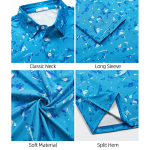 เสื้อโปโลผู้ชายทรงเข้ารูป สีพื้น ผ้าเนื้อนุ่ม ยืดหยุ่น ระบายอากาศได้ดี น้ำหนักเบา สวมใส่สบายทุกวัน คอปกคลาสสิก เสื้อโปโล - Product Image 3