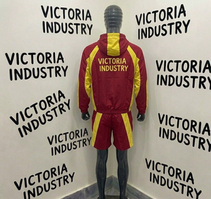 Ensemble Imprimé par Sublimation avec Fermeture Éclair, Grande Taille, Deux Pièces, Personnalisé, Trench-Coat Rétro pour Hommes, Tenue Imperméable en Nylon, Vêtements de Sport - Product Image 3