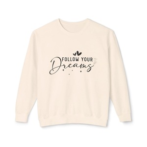 Sudadera ligera unisex con cuello redondo Follow Your Dreams - Product Image 1