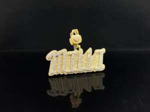 จี้มงกุฎฮิปฮอปชุบทองประดับเพชรเม็ดใหญ่แบบหนักแน่น - Product Image 3