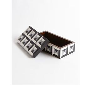 Caja de almacenamiento de MDF con incrustaciones de resina de alta calidad, caja de almacenamiento decorativa con incrustaciones de resina, caja de joyería de resina a un precio de fábrica muy bueno. - Product Image 1