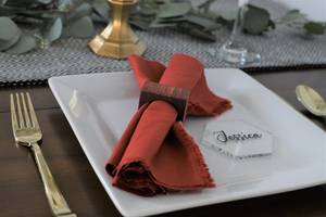 <b>Hand</b> Crafted Square Wood Napkin <b>Holders</b>, Napkin <b>Rings</b>, Wooden Napkin <b>Holder</b>, Napkin Cuffs, Rustic Napkin <b>Rings</b>, Natural Napkin - Product Image 4