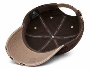 Gorra de Béisbol Unisex Casual de Mezclilla Lavada con Letras Bordadas Marrón Bronceado de 6 Paneles Ajustable - Product Image 4