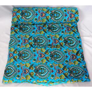 Tissu en Coton Pur 100% Tissé Léger, Respirant et à Séchage Rapide, Imprimé à la Main Indien, Écologique, Fil 60S/60S, pour Femme - Product Image 3