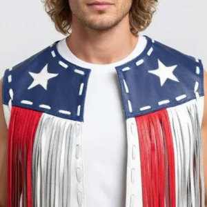 <b>Mens</b> <b>Suede</b> Fringe Vest Cowboy Western Sleeveless Leather <b>Jacket</b> Tassel Biker Rodeo Festival Supplier Premium OEM Apparel - Product Image 6