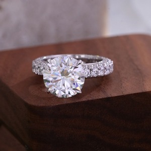 Bague de fiançailles et de mariage pour femme en diamant de laboratoire ovale de haute qualité, plaqué or 18 carats, meilleur prix - Product Image 1