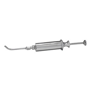 Jeringa de Irrigación Dental de 8.25 Pulgadas con Punta Curva, Instrumento Quirúrgico de Acero Inoxidable, Jeringa de Limpieza Dental de Precisión Reutilizable - Product Image 1