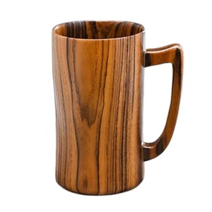 Premium Wooden Mug Handmade Solid Wood Coffee Cup Natural Finish Rustic Design Eco Friendly Drinkware for Home - Product Image 2