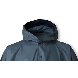 Chaqueta Impermeable y Cortavientos Reversible de Otoño/Invierno, Verde, de Poliéster con Recubrimiento de PVC, con Capucha, de Secado Rápido, Servicio OEM, con Cierre Frontal - Product Image 2