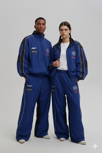 Survêtement réfléchissant 2 pièces pour homme, coupe-vent, tendance USA 2026, vêtements de sport, fournisseur, services OEM avec impression personnalisée - Product Image 4