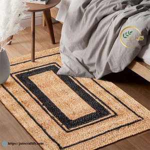 Alfombra de Yute Premium – Alfombra de Fibra Natural Hecha a Mano para Sala de Estar, Dormitorio y Decoración de Interiores - Product Image 2