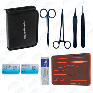 Modelo de entrenamiento médico de alta calidad, Kit de práctica de sutura, Kit de sutura de silicona con cuchillas quirúrgicas e instrumentos médicos de cirugía - Product Image 1