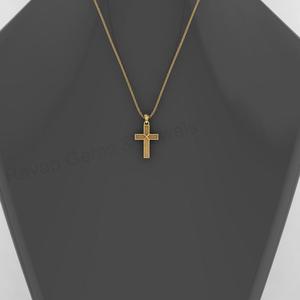 Solid 925 Sterling Silver 17x25mm Cross Design Blank Bezel Charm <b>Pendant</b> Setting <b>for</b> <b>Ashes</b> Resin Keepsake DIY Memorial Jewelry - Product Image 5