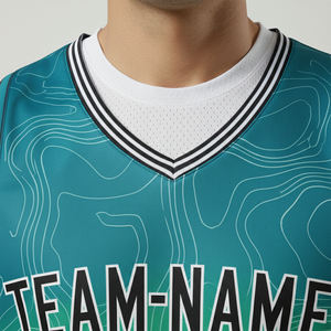Ensemble d'uniformes d'entraînement de basketball réversibles personnalisables, style été, grandes tailles, respirant, avec affichage du nom de l'équipe et logo - Product Image 3