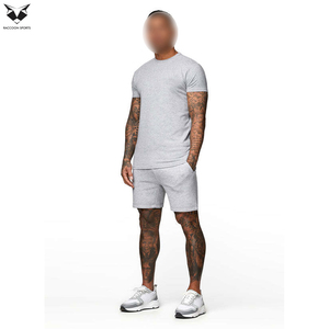 Produit phare : Ensemble short d'été, T-shirt de sport à manches courtes, coupe ajustée, col rond, Nouvelle Arrivée, Meilleur Fournisseur - Product Image 1