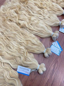 [Compatible avec le blanchiment] Cheveux vierges bruts, ondulés naturels - Extensions de cheveux humains à double trame pour les stylistes professionnels - Product Image 2