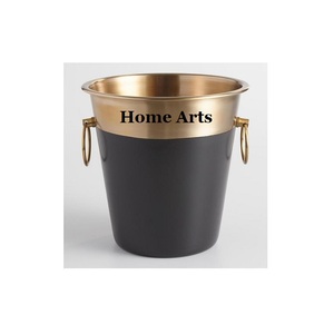 Cubo de hielo de calidad exclusiva con diseño maravilloso, cubo de hielo de aluminio martillado con asa de cuerda para uso en hoteles. - Product Image 4