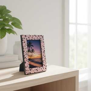 VeloraCraft Abstract Resin <b>Picture</b> <b>Frame</b> Premium Handmade Inlay <b>Frame</b> with Artistic Black & <b>White</b> Pattern, Custom Rectangular - Product Image 1